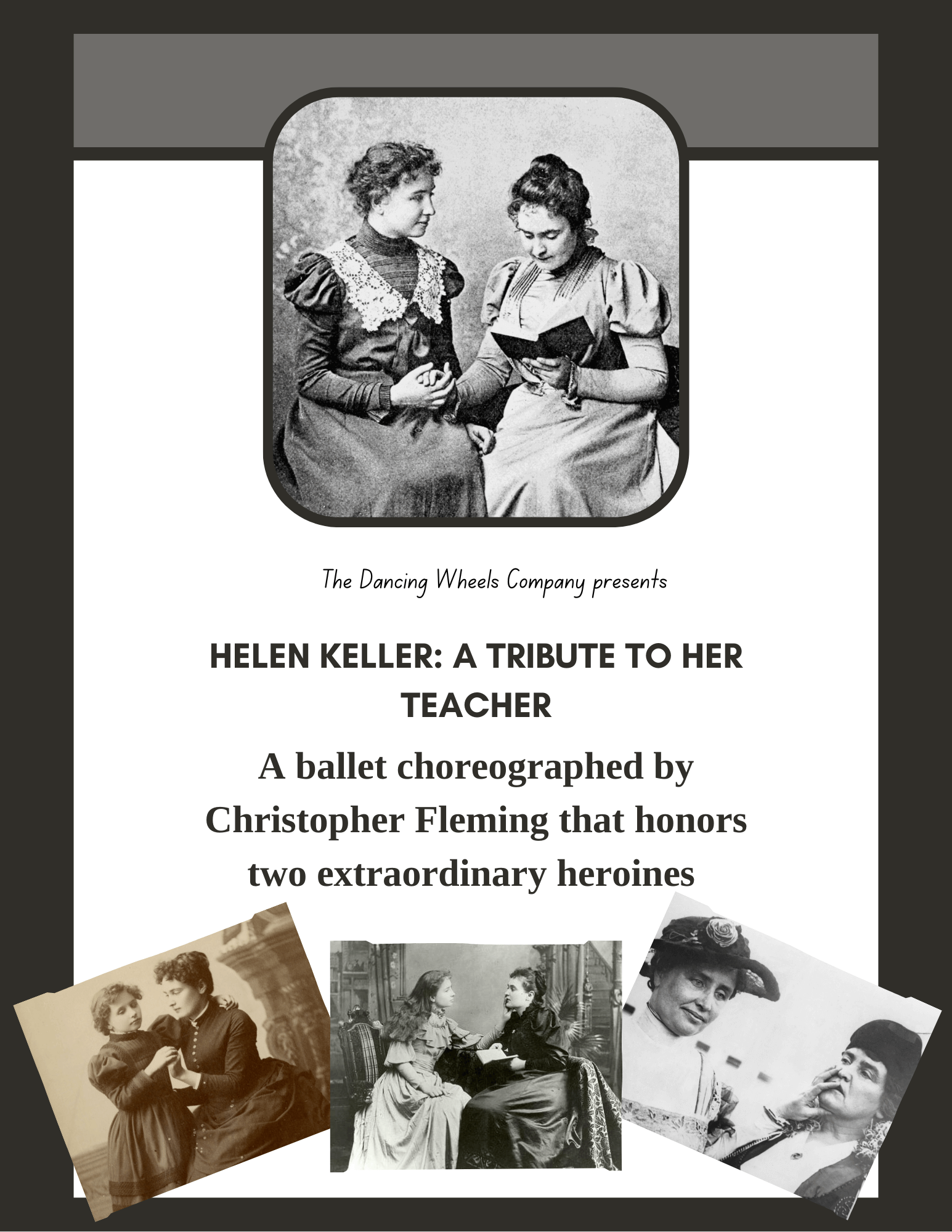 Decorative cover to the Helen Keller Teacher Guide.