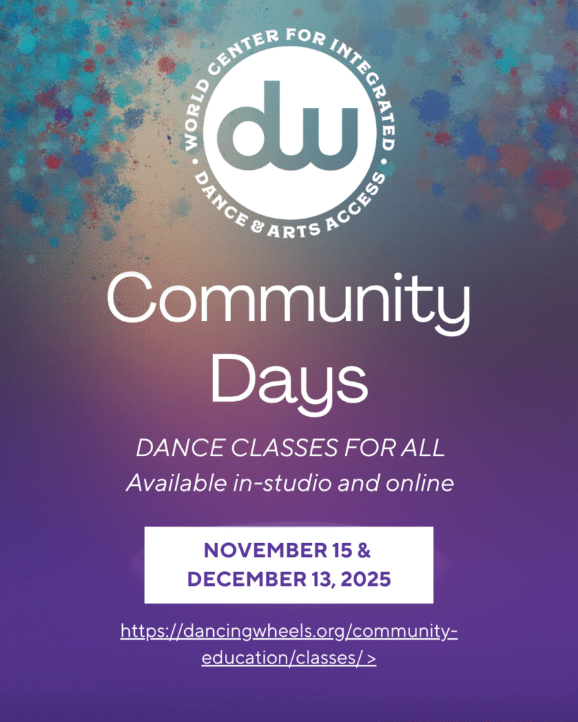Dancing Wheels Community Days infographic